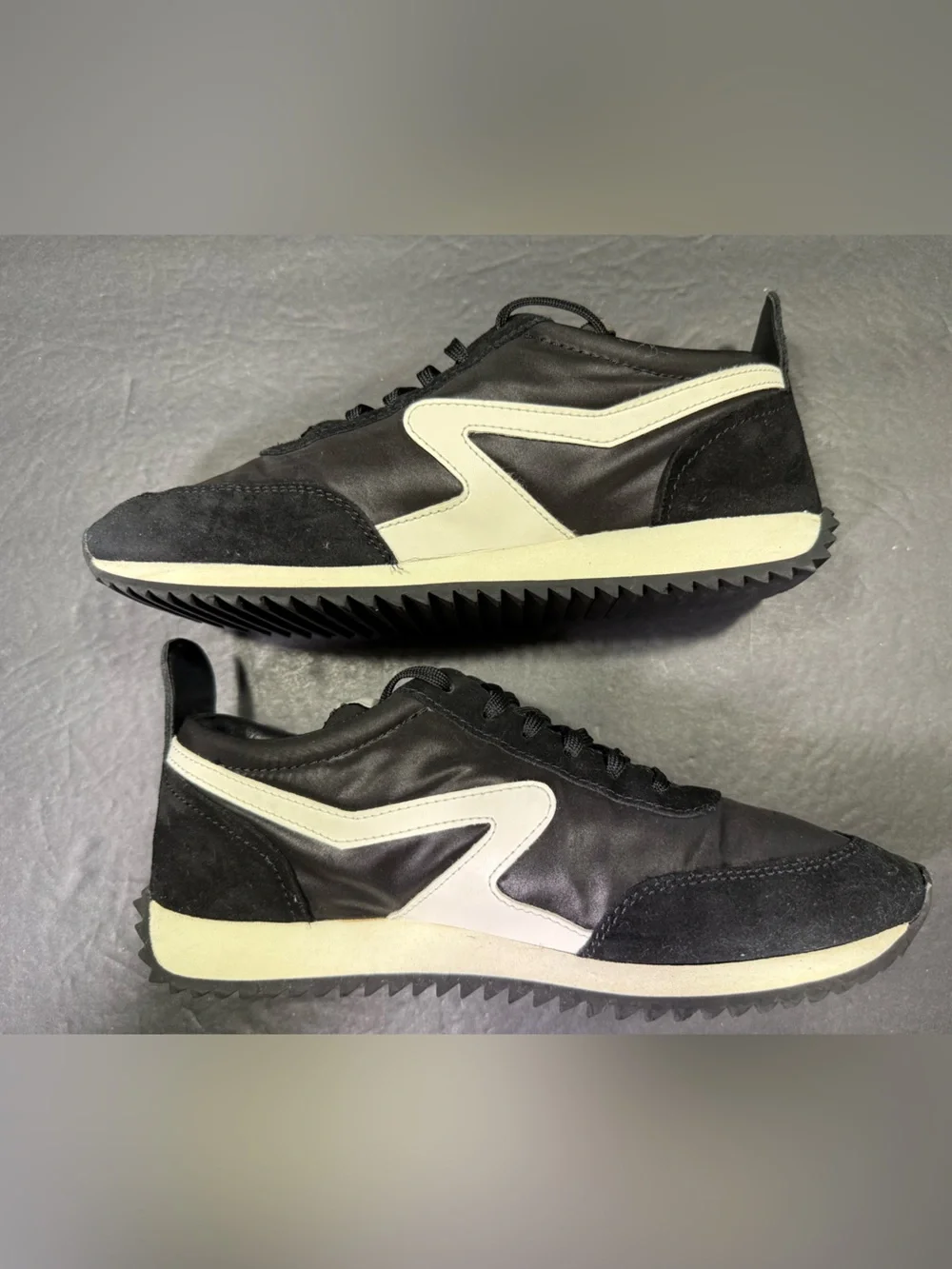 Rag & Bone Retro Women’s Black White Running Walking Sneakers Shoe Size- 7.5